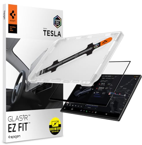 Spigen EZ Fit Schutzfolie [1P] für Tesla Model Y L(2026) | Model Y Standard(2026), Y Performance(2024-2026), Y Premium(2026), Blendschutz, Matt, inkl. Installationskit, 10H+