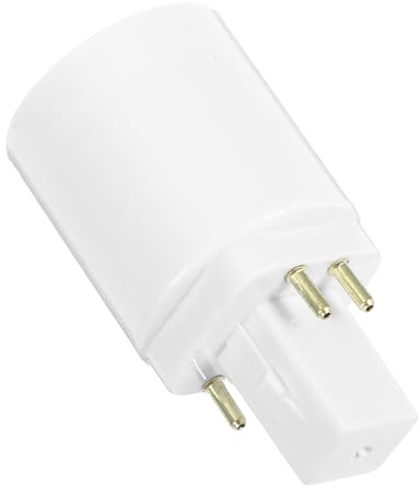 G24q to E27 Light Bulb Socket Adapter Converter, 4-Pin Lamp Base Converter for Home, Office, and Retail Lighting Fixtures