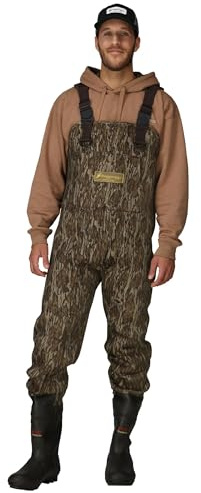 FROGG TOGGS Amphib Neoprene Bootfoot Waterproof Fishing Camo Chest Wader for Fishing, Mossy Oak Bottomland, 13