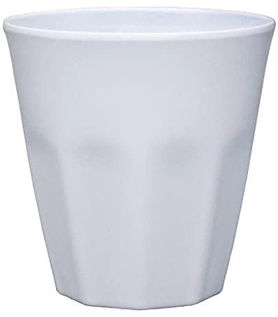 Kristallon cr346 vaso de melamina, 88 diámetro x 90 mm H, 290 ml, 10 ml), blanco