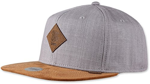 Djinns Snapback Cap 6P SB Linen Dark Brown, Size:ONE Size
