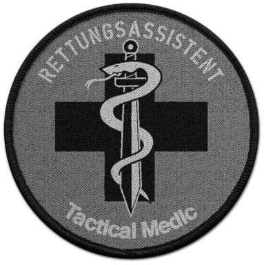 Patch Rettungsassistent Aufnäher Klett Sanitäter Polizei Bundeswehr BW. #32618