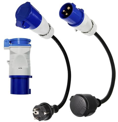 3X CEE Adapter 230V 16A für Camping & Wohnmobil