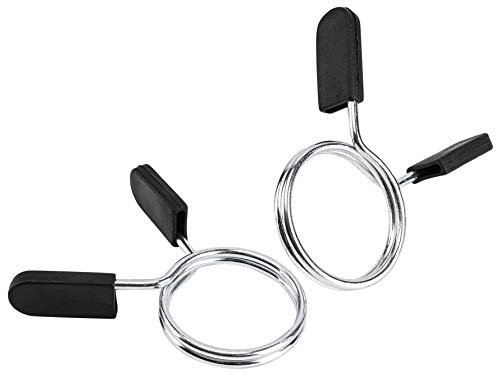 EastyGold Barbell Spring Clip Circlip Collars Olympic Barbell Weight Bars Clamps Dumbbell Clips Fitness Weightlifting Lock Buckle 2 Inch for Strength Training Gym Accessory