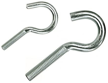 Generisch Metrische Schraubhaken Edelstahl V2A, Gewinde M4-M8, Hakenschraube halbrund Haken (5, M5 x 50 mm)