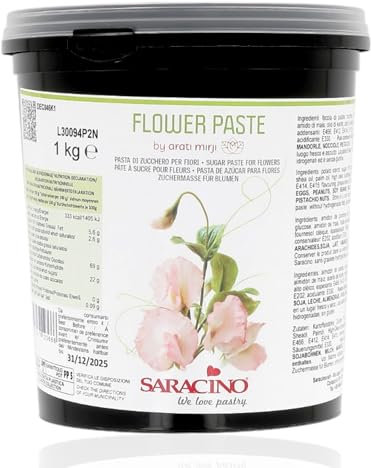 Saracino Pasta de Azúcar para Flores de 1 Kg - FLOWER PASTE by ARATI MIRJI
