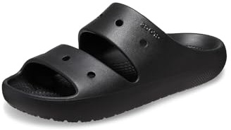 Crocs Unisex Erwachsene Classic Sandal v2 Sandalen, Black, 45/46 EU