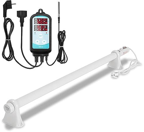 Sonnewelt 135W Gewächshausheizung mit thermostat gewächshaus Elektrische Heizung für Gewächshäuser mit eingebautem,Ideal für Schränke und Gewächshäuser