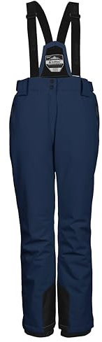 killtec Damen Funktionshose/Skihose mit abnehmbaren Trägern, Kantenschutz und Schneefang KSW 249 WMN SKI PNTS, dunkelpetrol, 42, 37559-000
