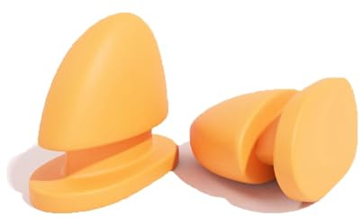 1 Paar Hai-Gleitflossen, 3D-Haifischflossen-Top-Flossen-Zubehör, Hai-Hausschuhe-Zubehör (Orange, One Size)
