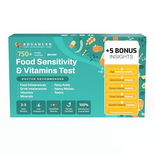 AFIL Upgraded 750+ Foods, Drinks, Vitamins, At-Home Wellness Test Kit, Trusted Hair Analysis for Adults & Kids, At-Home Health Non-Invasive, Gluten Wellness Insights