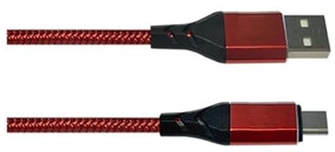 Blendend Cable USB AM a Tipo C 1 m Trenzado, diseño resistente y transferencias rápidas; ideal para cargar y transferir datos a dispositivos compatibles.
