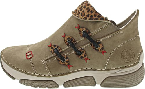 Rieker Bottines basses pour femme, beige, 38 EU