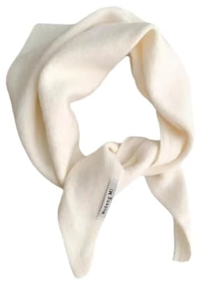 FOVAOK Britisch-koreanischer Stil, Nischenwolle, gestrickt, Dreieckstuch für Damen, Kopftuch, Strickschal, multifunktional, warm, gestrickt