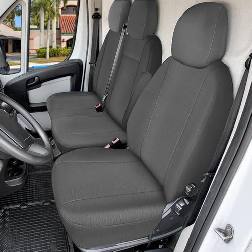 JUDANNA Sitzbezüge Auto für 2006-2025 FIAT Ducato Citroen Jumper- 2+1 | Autositzbezüge Auto-Sitzschoner Schonbezüge Sitzauflagen Sitzbezug Vordersitze, Dunkelgrau
