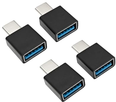 JZK 4X Adaptador USB C a USB A 3.0, Conector Adaptador OTG Tipo C Macho a USB A Hembra, convertidor USB a USB C para MacBook Pro, para Samsung Galaxy, para iPhone 15/16 y para Huawei Mate