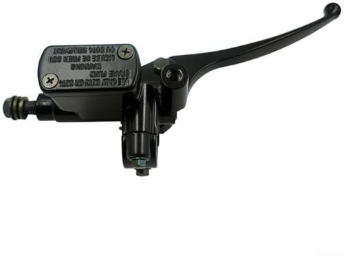 Pompe de frein avant pour moto - Maître-cylindre - Levier pour scooter ATV Quad cyclomoteur - Avec guidon de 22 mm - Alliage d'aluminium - Noir