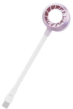 Ventilateur USB portable – Mini refroidisseur flexible avec lumière LED | Ventilateur de voyage pour usage personnel, portable, PC, extérieur, intérieur, bureau, chambre à coucher, femmes et filles