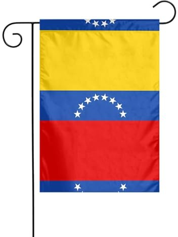 Wzywhj Bandera de Venezuela con imagen de verano para jardín, doble cara, decoración de patio, 12 x 18 pulgadas