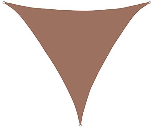 Toldo triangular impermeable de 3,5 x 3,5 m, resistente para patio, 95 % de bloqueo UV, perfecto para cochera, jardín, patio, solución de sombra