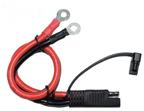 Homeponnew Cable de extensión SAE a O-Ring de 10 AWG para iluminación de estanques y conexiones eléctricas al aire libre, alambre de cobre estañado de 30 cm con tapa protectora