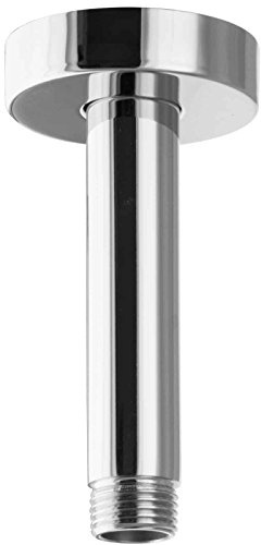 PaulGurkes Brausearm rund 10cm kurzer Zulaufarm Deckenarm für Regendusche Deckenmontage