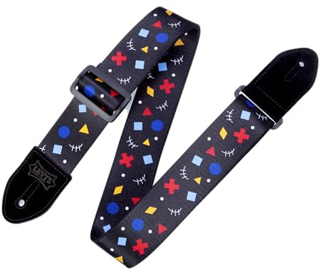 'Levy's Leathers 2'' Polyester Guitar Strap Acoustic Design; Multi Color(MP2-005)'