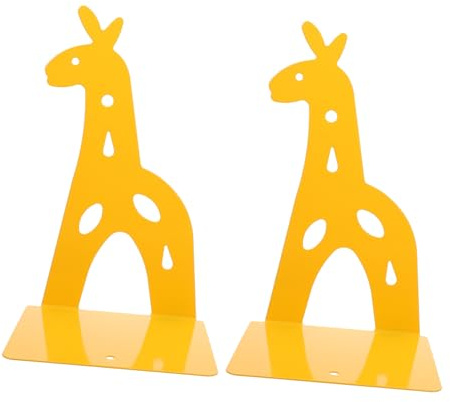 1 par de sujetalibros estanterías sujetalibros antideslizantes estantes para libros sujetalibros antideslizantes de hierro sujetalibros decorativos libreros estantería tope deflector metal