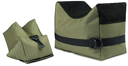 Feyachi Outdoor Schießenauflage Taschenauflage vorne & hinten Unterstützung SandBag Stand Halterungen mit 900 Denier Polyester dauerhafte Konstruktion und Wasserbeständigkeit für Gewehr Jagd