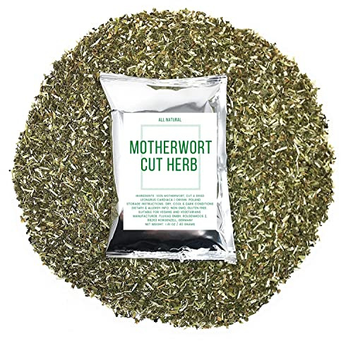 Motherwort Herbal Tea - Ingredients: 100% Natural Motherwort, Cut & Dried Leonurus Cardiaca - Origin: Poland - Net Weight: 1.41 oz/40 grams