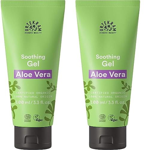 Urtekram Aloe Vera Gel Bio, regenerierend, 100 ml (Packung mit 2)