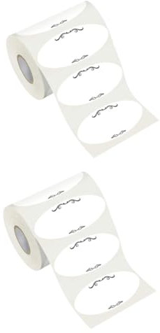 MAGICLULU 2rolls Self-Adhesive Sticker Labels Food Jars Adhesive Sealing Stickers Cute Simple Design for DIY Packaging