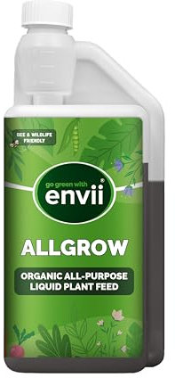 Envii Allgrow, Organic Multipurpose Fertiliser Plant Feed - Liquid Outdoor Plant Food, Suitable for All Plants (1L)