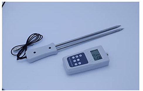 OHaGin Misuratore di umidità KMS680 Misuratore di umidità Digitale, misuratore di umidità per stoccaggio di Tipo Pin, misuratore di umidità per Materiali da Costruzione di Fieno in Legno di Carta,