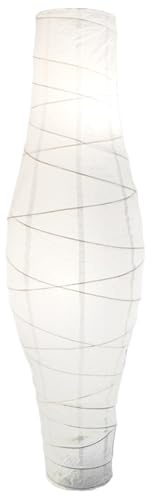 Paperlampenschatten, Lampenschirme für Stehlampen 47 Zoll langer Papierschatten Schattenstöber Lampen Schatten Ersatz Reispapier Lampe Lampe Abdeckung nur für Wohnzimmerlampenschirm, Stehlampenschatt