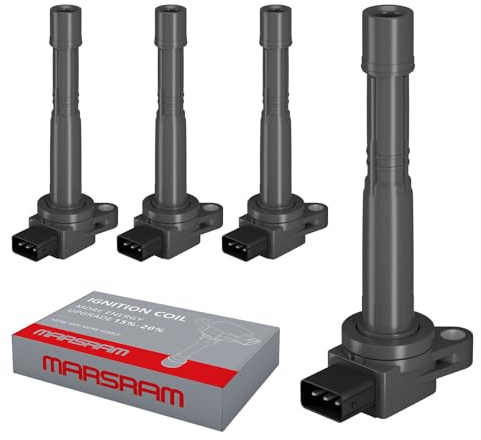 Marsram Ignition Coil Pack UF311 Compatible with Honda & Acura, 2002-2009 CRV 2.4L, 2003-2007 Accord 2.4L, 2003-2011 Element 2.4L, 2002-2006 RSX 2.0L, 2002-2008 Civic 2.0L, 2004-2005 S2000 2.2L 4PCS