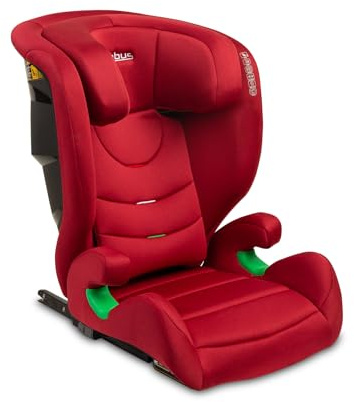 CARETERO Nimbus Kinderautositz für Babys mit einer Höhe von 100 bis 150 cm - iSize Standard und ECE R129 - ISOFIX System - Vorderer Einbau - 11-stufige Kopfstützenverstellung - Rot
