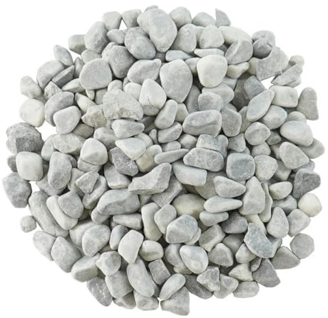 Natürliche Kieselsteine, für Garten, Blumen, Bonsai, kleiner Topf, Sukkulenten, Pflanzensteine, Aquarium-Kies, Sukkulentenvase für den Außenbereich, dekorativ, 5–8 mm, Grau (100 g)