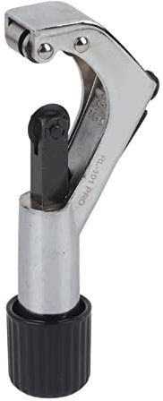Tube Cutter, Metal Pipe Cutter Pipe Cutter Tool Double Rollers Positioning 5.9x2.4x1.0inch Aluminum Alloy Front Fork Head Pipe Handlebar Post Cutter for 6-42mm Head Tube,