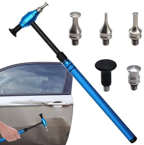 IUSOT Dellenreparatur Hammer Set, 5 Köpfe einstellbar für Auto & Hagel