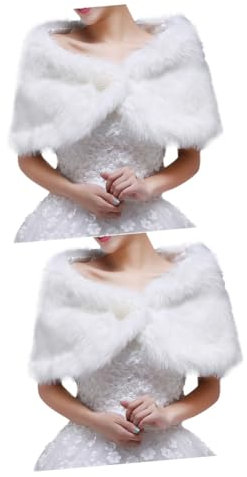 COLLBATH 2 Stücke Schöne Braut Schal Schal Braut Schal Warm Für Hochzeit Mode Schal Für Dame