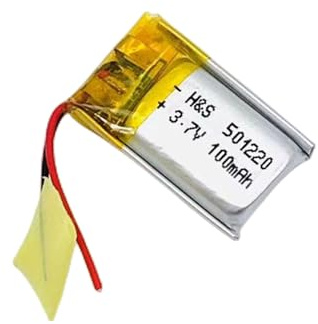 GOLOVENLD 1 batería recargable de polímero 501220 de 3,7 V 80 mAh para auriculares, gafas 3D, pulseras deportivas, más gadgets