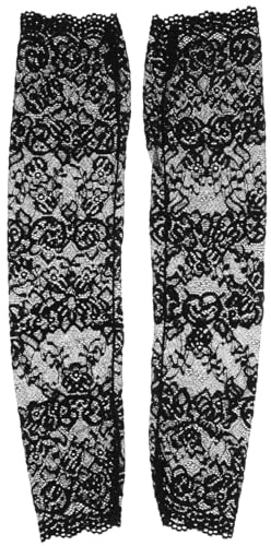 BESPORTBLE 1 Paar Lange Fingerlose Damen Handschuhe Aus Blumenmuster Spitze, Uv-Schutz Armstulpen FüR Sommer Outdoor-AktivitäTen, Atmungsaktive Und Bequeme ArmhüLlen Zum Autofahren Und Reisen