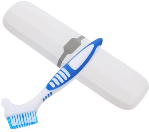 KOCKSHION Boîte De Rangement Portable Pour Brosse à Dents De Voyage Avec Brosse De Nettoyage Double Face Pour Soin Dentaire Et Pratique