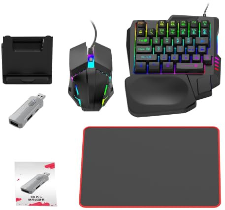 LED Tastatur Und Mäuse Ergonomische RGB-Beleuchtete Performance-Kombo