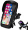 poraceous Soporte Movil Bicicleta Impermeable Soporte Movil Moto, Bolsa Bici con Soporte para Telefono Móvil, Rotación de 360 ° para Teléfono Inteligente Móvil de 4,7-7,0 Pulgadas (Negro)
