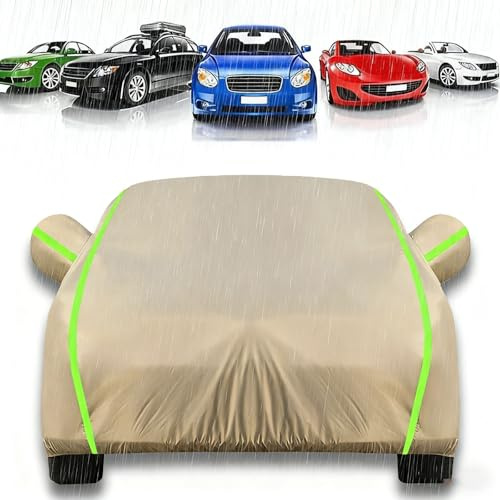 All-Weather Waterproof Car Cover for BMW 1 Serie E87/F20/F40(2004-2024),Full Exterior Covers Custom Car Cover Breathable Oxford Cloth Anti-ultraviolet Anti-rain and Snow with Storage Bag