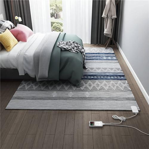 Tappeto riscaldato elettricamente, tappetini riscaldati elettricamente, riscaldatore da pavimento per interni, riscaldatore da pavimento, tappeto elettrico riscaldato in cristallo di carbonio, tappe