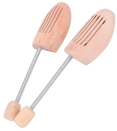 Aramox Skoformare, Trämaterial, Antideformationsskostöd, Fjäderdesign, Idealisk för Skor i Storlek 41 42, Unisexanvändning (37 38)