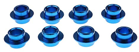 APLVFFZH 8 Pezzi Spaziatore Cuscinetto Roller Skate Bushing Distanziale Cuscinetto Inline Spacer in Lega di Alluminio Resistente Adatto per Pattini Accessori, Blu